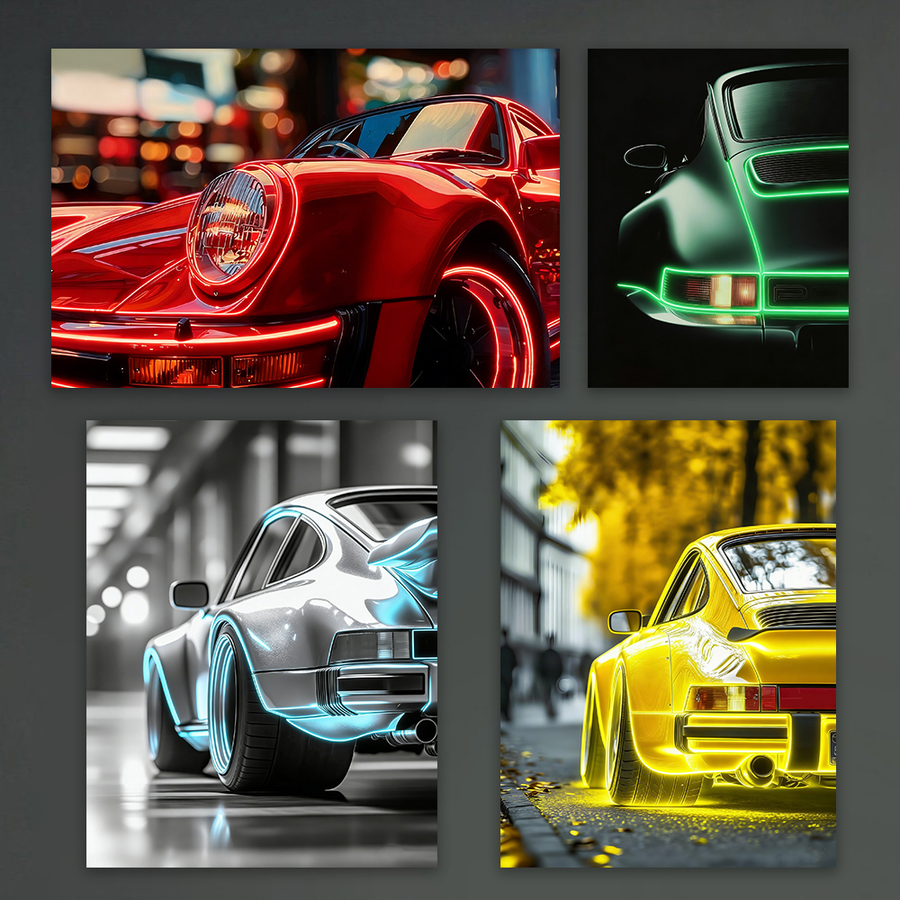 Luxury Lifestyle Cars - Modern Colorful Luxury Sports Car Canvas