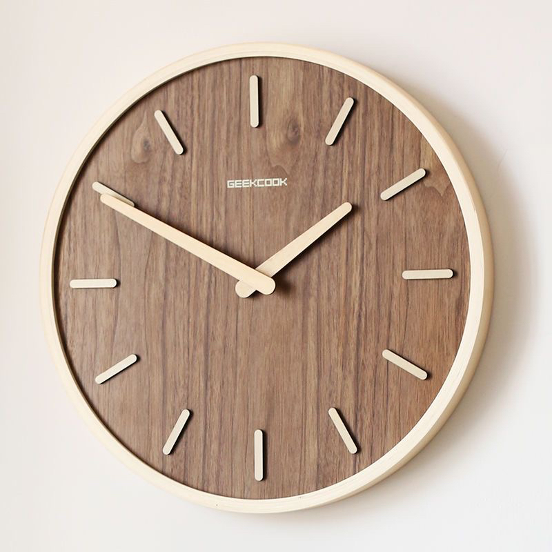 Luxury Lifestyle Aesthetics - Art Silent Wall Clock Japanese Light