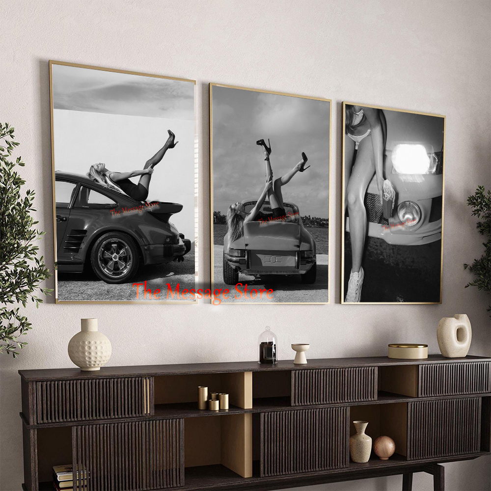 Retro Sexy Girl High Heels wit - Luxury Lifestyle Cars ulasan dan harga