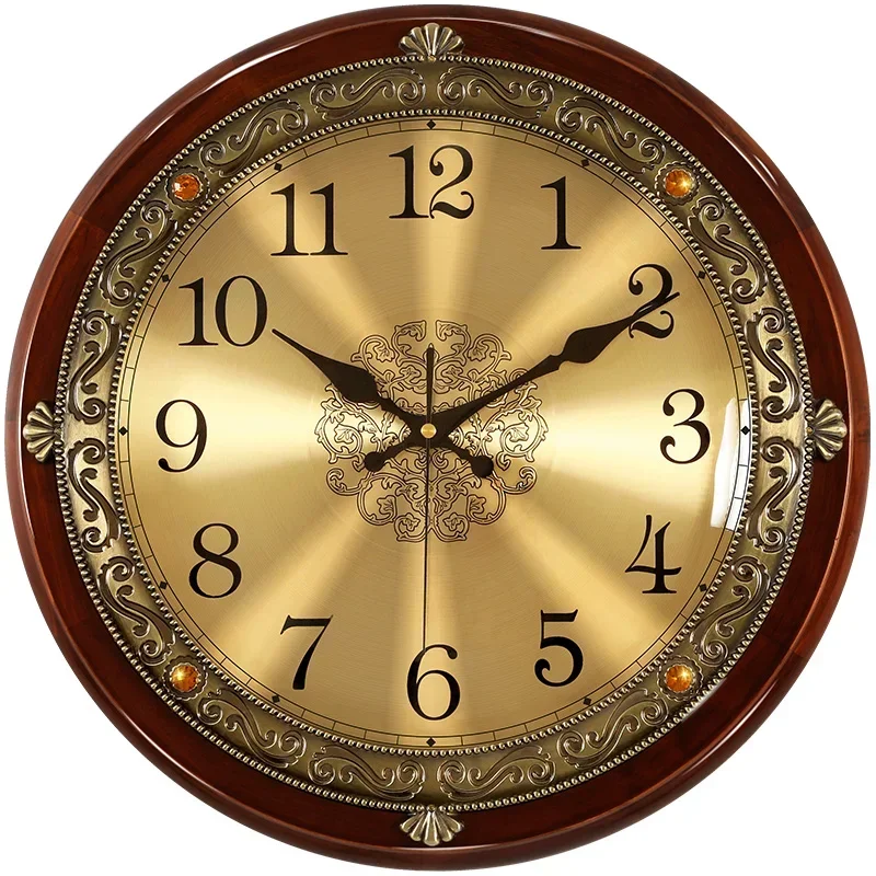 Luxury Wood Wall Clock Metal R - Luxury Lifestyle Living ulasan dan harga