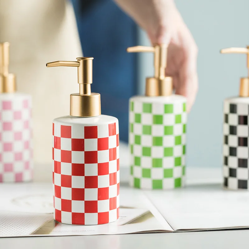 Checkerboard Ceramic Lotion Bo - Luxury Lifestyle Items ulasan dan harga