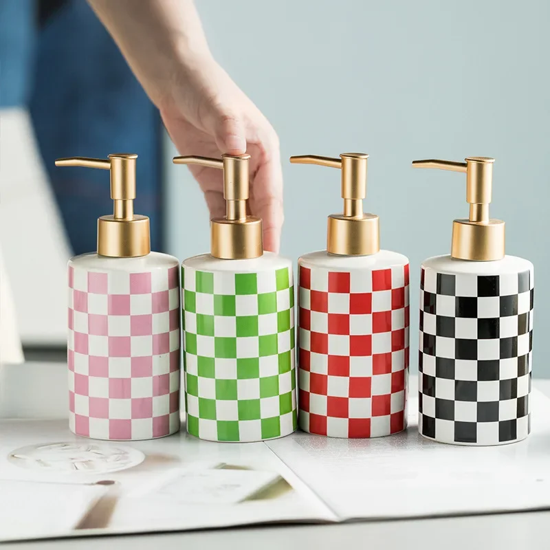Checkerboard Ceramic Lotion Bo - Luxury Lifestyle Items ulasan dan harga