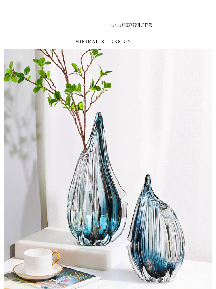 Nordic Style Glass Vase Creati - Luxury Lifestyle Living ulasan dan harga