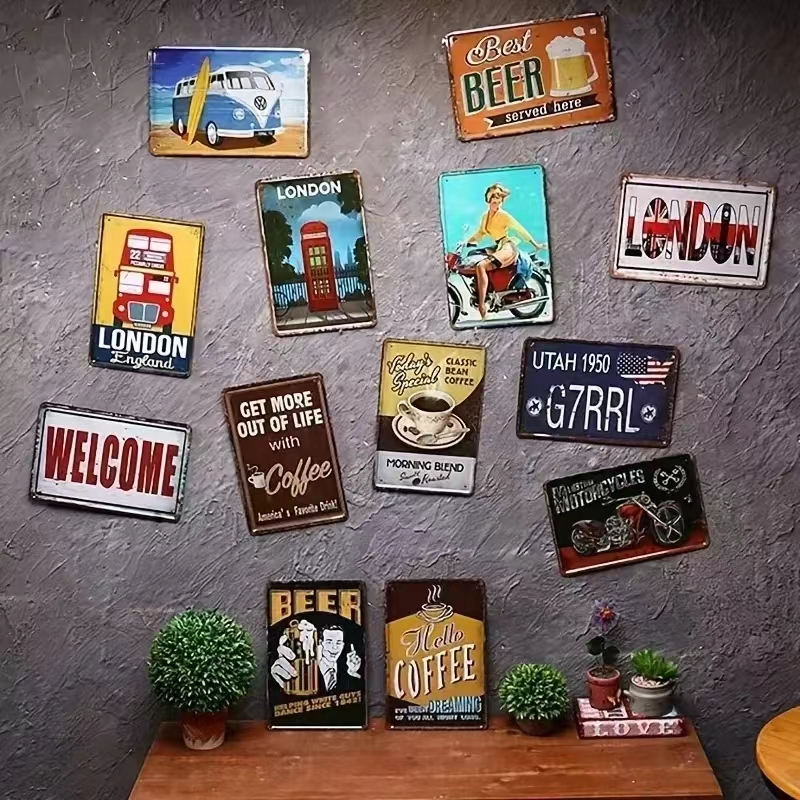 Vintage Bar Metal Signs Bathro - Luxury Lifestyle Items ulasan dan harga