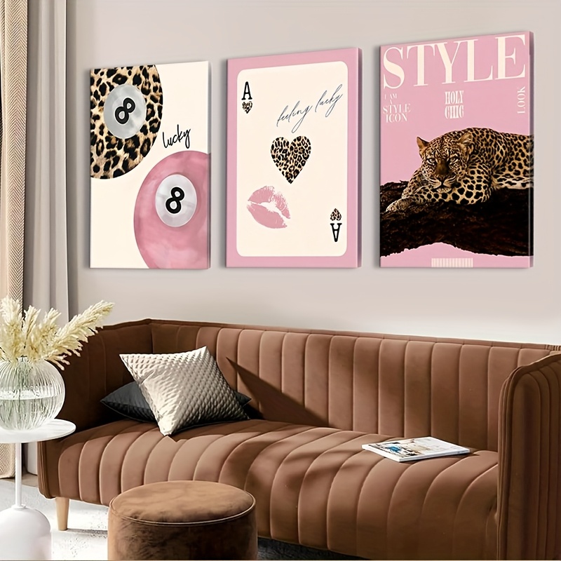 3pcs Leopard Cheetah Canvas Wa - Luxury Lifestyle Items ulasan dan harga