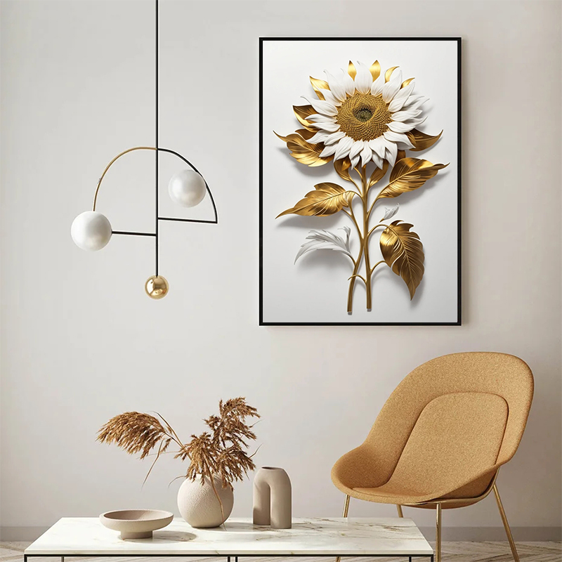 Sunflower Canvas Painting Flor - Luxury Lifestyle Items ulasan dan harga