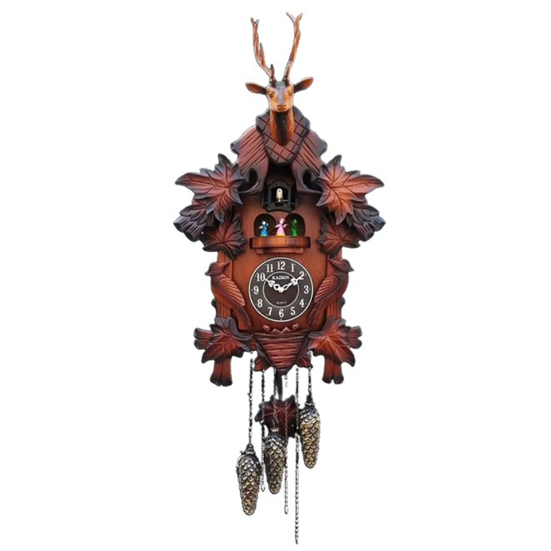 Cuckoo Wall Clock Solid Wood C - Luxury Lifestyle Living ulasan dan harga