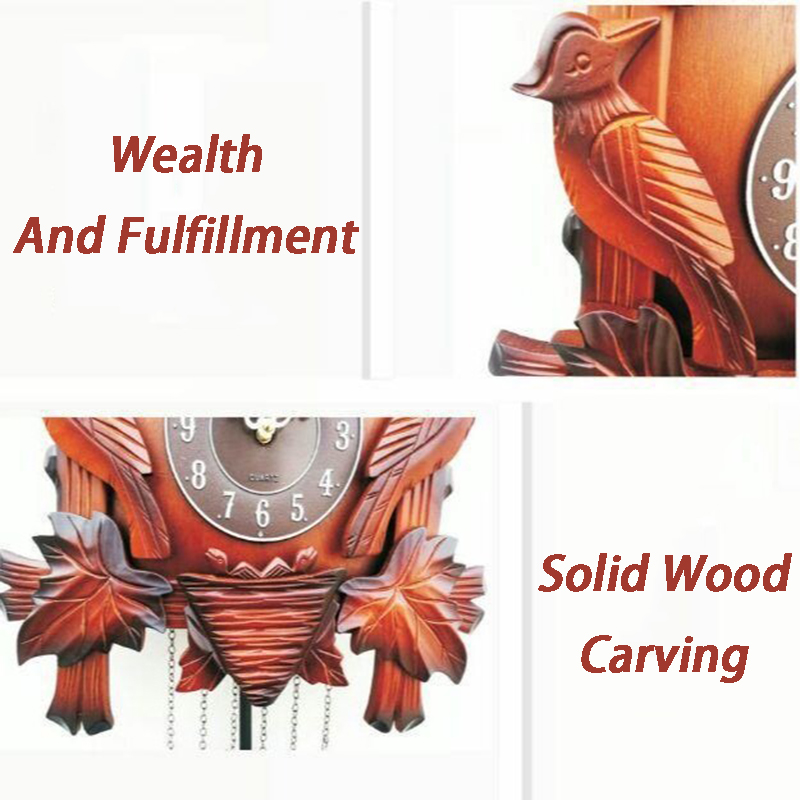 Cuckoo Wall Clock Solid Wood C - Luxury Lifestyle Living ulasan dan harga
