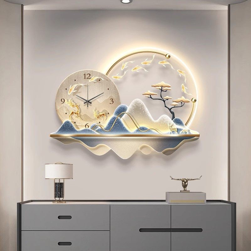Art Mural Led Clock Wall Luxur - Luxury Lifestyle Aesthetics ulasan dan harga
