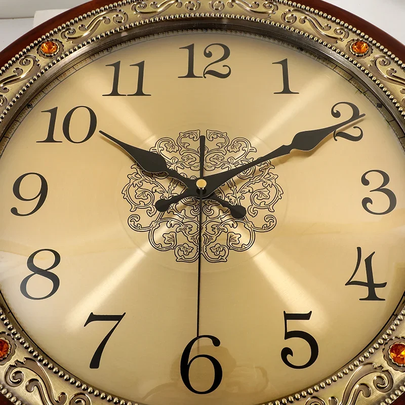 Luxury Wood Wall Clock Metal R - Luxury Lifestyle Living ulasan dan harga