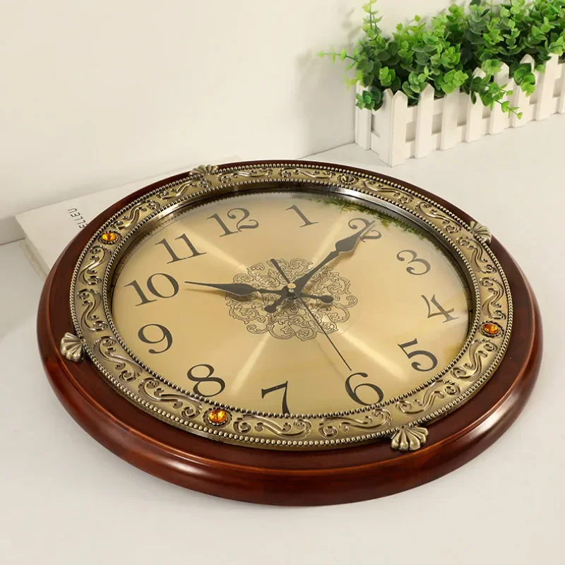 Luxury Wood Wall Clock Metal R - Luxury Lifestyle Living ulasan dan harga