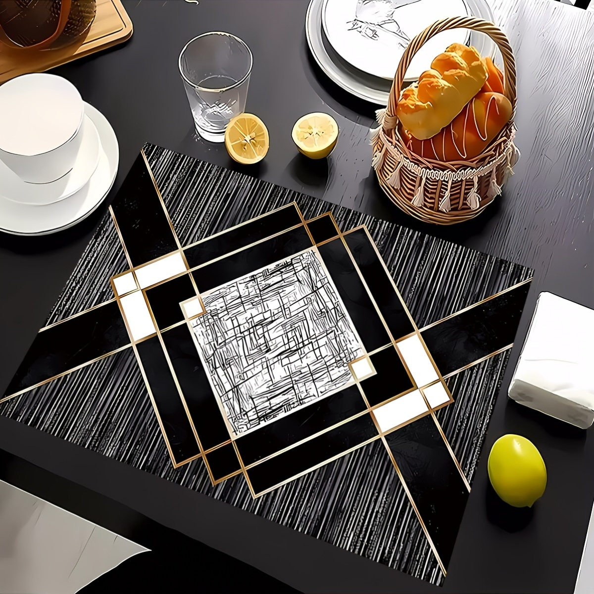 VIKAMA 4-Piece Luxury Geometri - Luxury Lifestyle Items ulasan dan harga