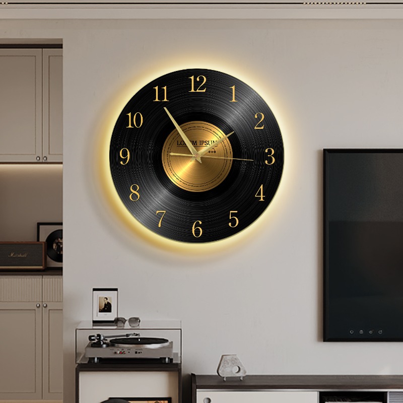 Vintage Wall Clock with Light  - Luxury Lifestyle Living ulasan dan harga