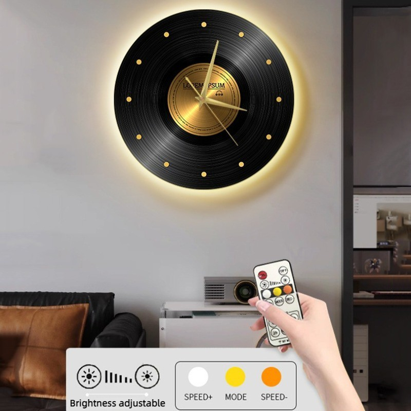 Vintage Wall Clock with Light  - Luxury Lifestyle Living ulasan dan harga