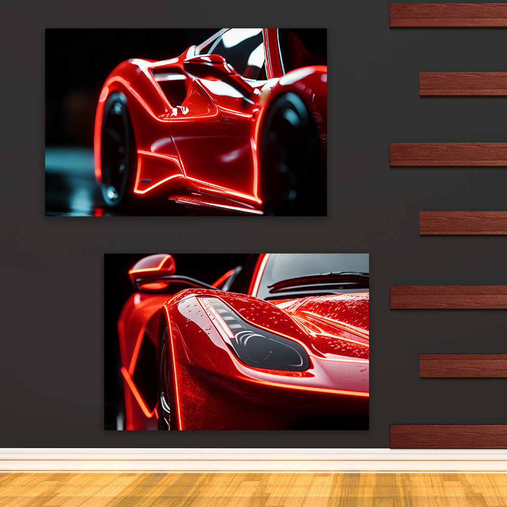 Neon Style Prints Modern Color - Luxury Lifestyle Cars ulasan dan harga
