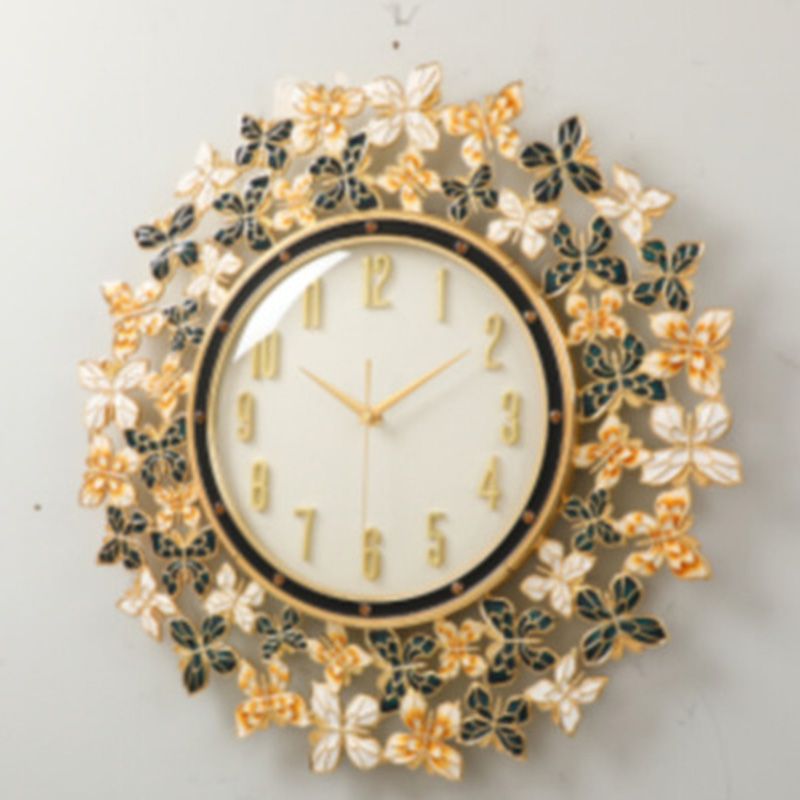 Enamel Butterfly Clock Wall Cl - Luxury Lifestyle Living ulasan dan harga