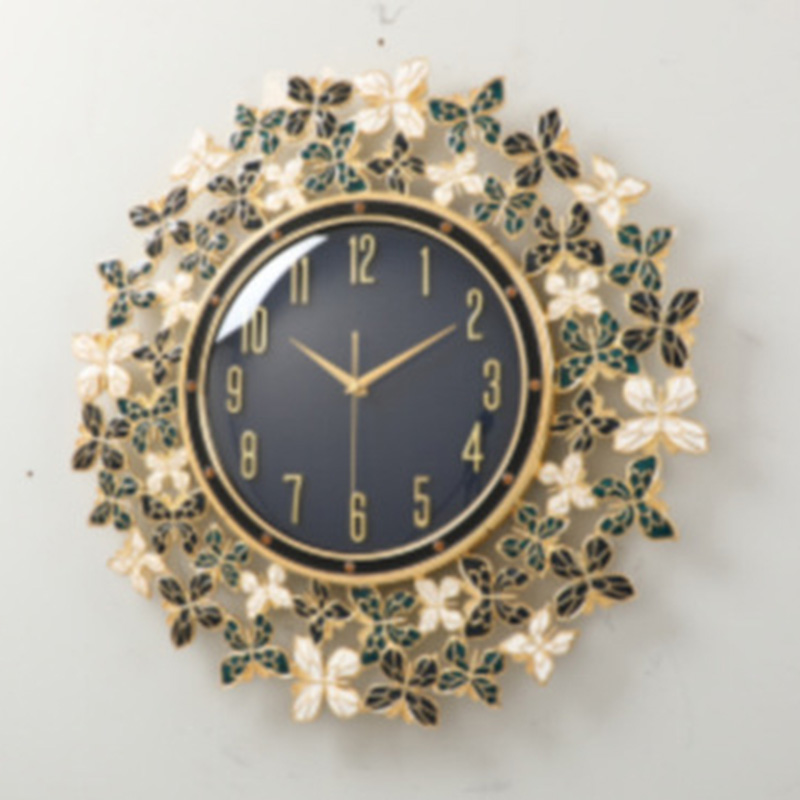 Enamel Butterfly Clock Wall Cl - Luxury Lifestyle Living ulasan dan harga